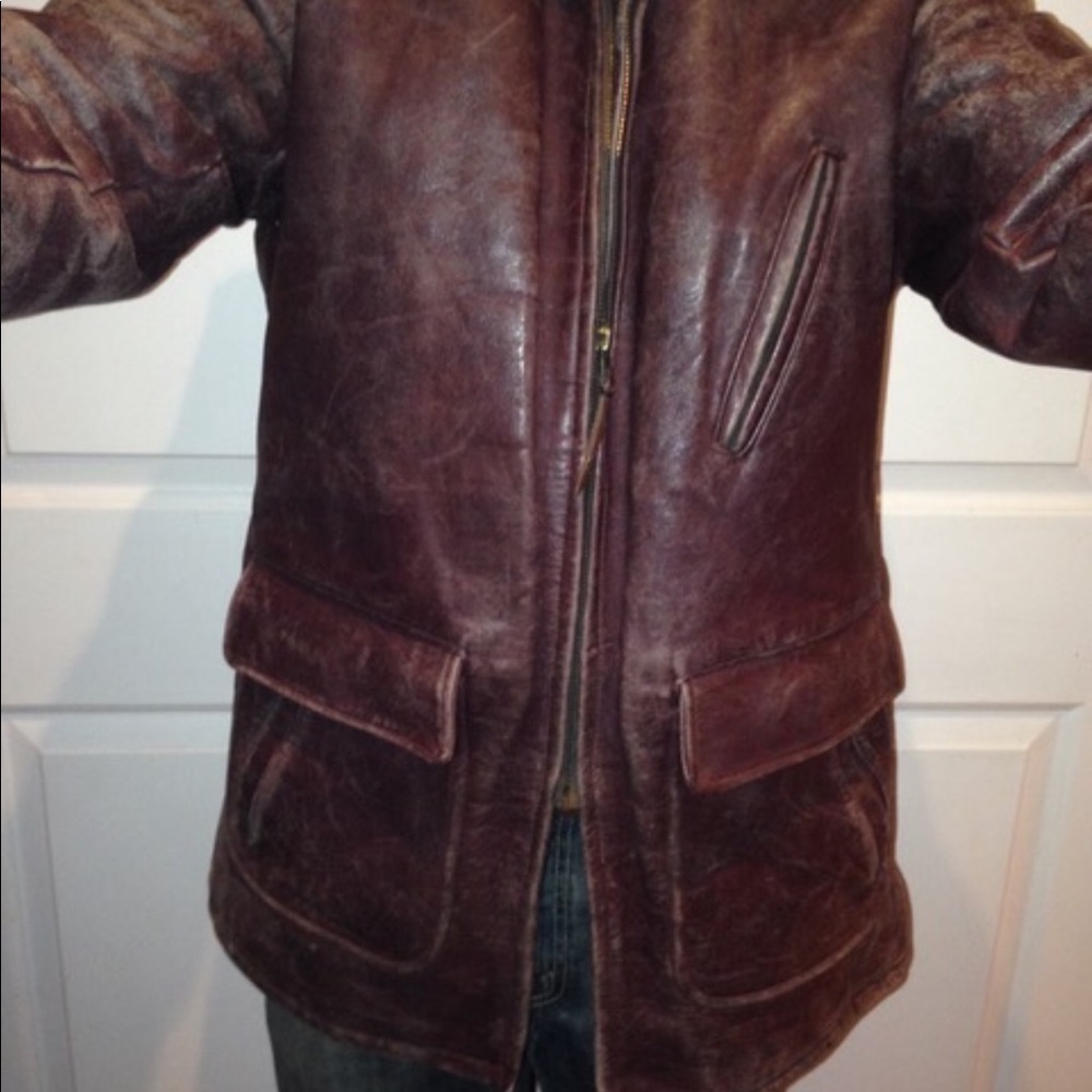 Vintage leather men’s jacket from the 40’s-50’s